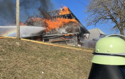 019 / 2021 Gebäudebrand Linach Führungsgruppe Bregtal