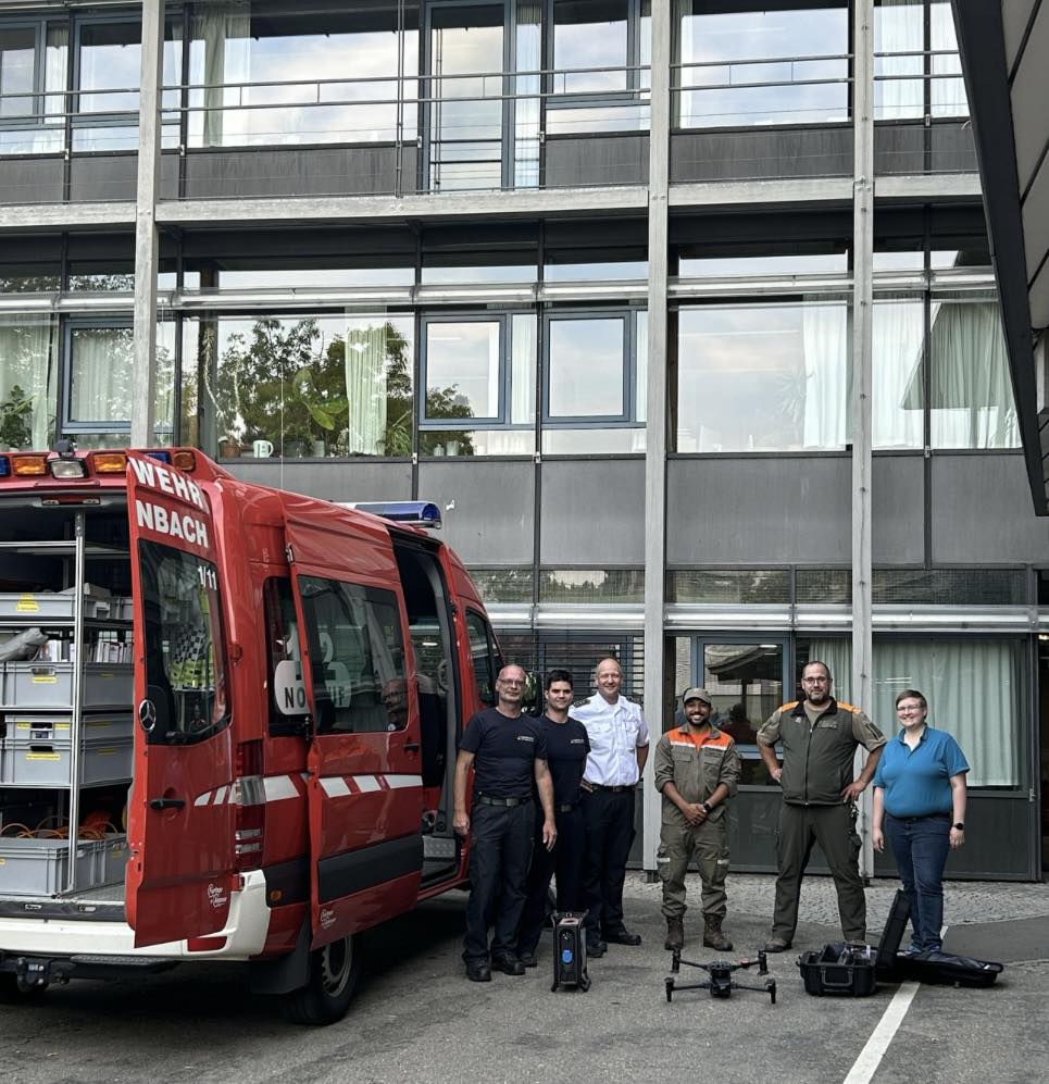 Drohnengruppe Länderübergreifende Zusammenarbeit